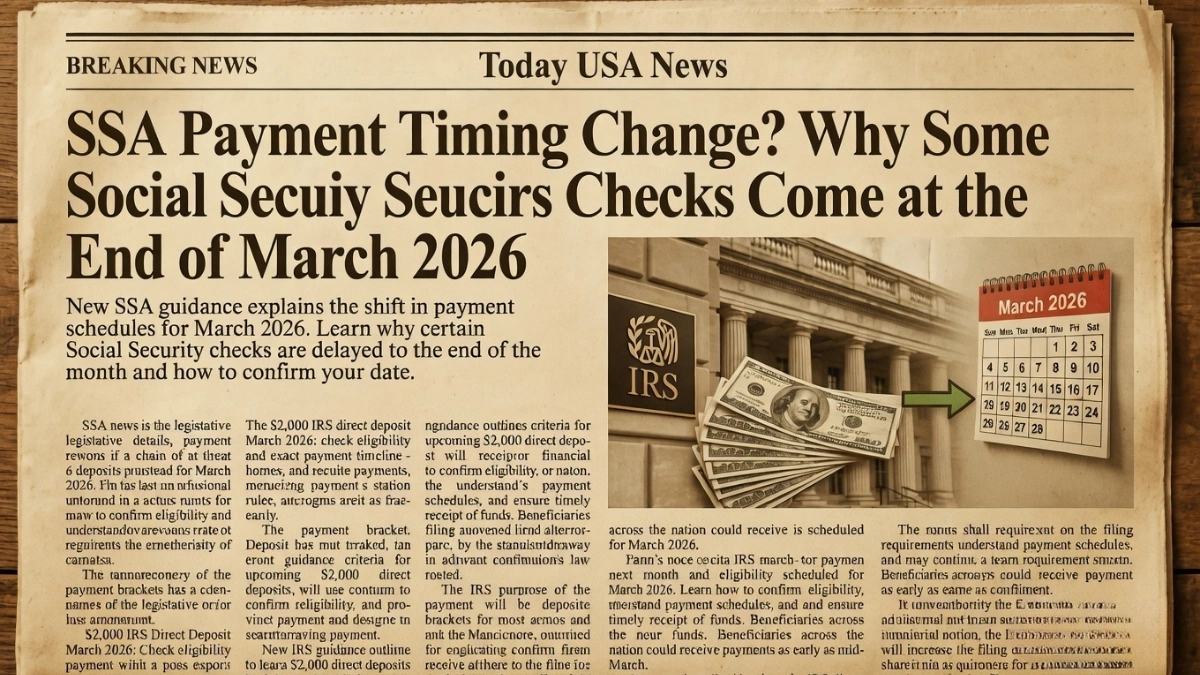 Social Security payment dates 2026